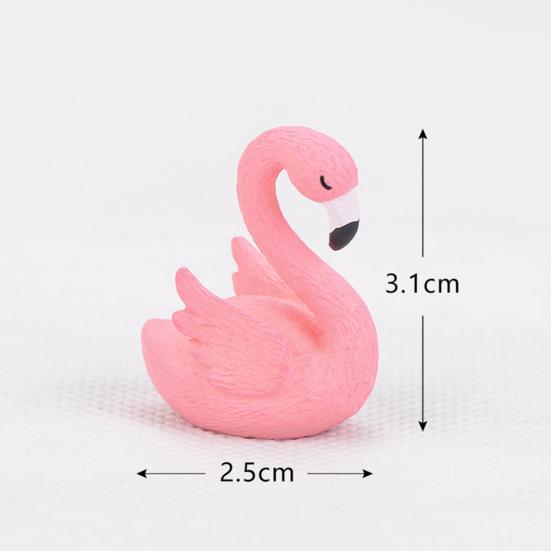 Mini Flamingo Model Figurine DIY Miniature Landscape Garden Bonsai Ornament Gift