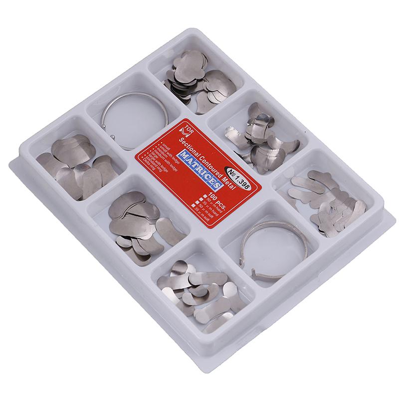 100Pcs Dental Matrix With Cross Section Contour Matrix Wedge No1.398