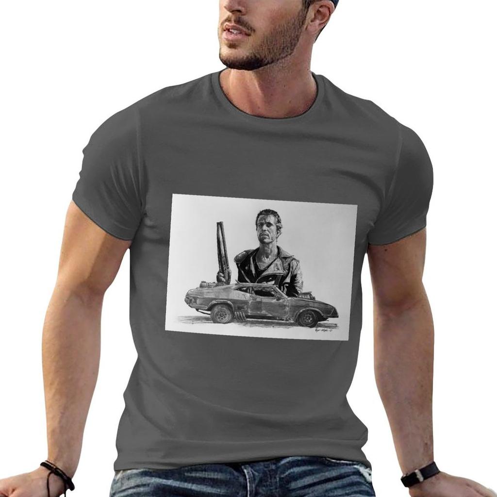 Mad Max Mel Gibson V8 Interceptor Tshirt Festival Short Sleeve Tshirt
