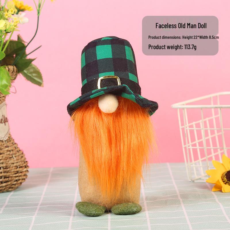 Qiaoding St. Patrick s Day Irish Top Hat Figurine Ornament