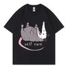 Opossum Självvård Rolig Djur T-shirt Högkvalitativ Mode Överdimensionerad Kortärmad T-shirts Unisex Vardag Ren Bomull T-shirts