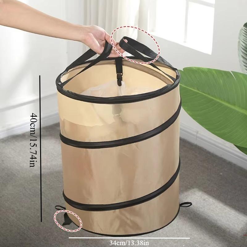 Picnic portable outdoor waterproof foldable trash can with clip, travel camp ash box trash can, trash can waste container