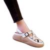 2025 Summer Women's Roman Sandals Closed-Toe Hollow Airy Soft Sole Casual Sporty White Shoes New Design Breathable Sneakers