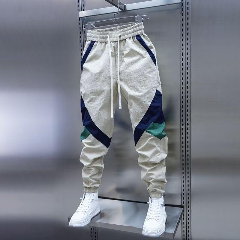 Pantaloni Cargo da Uomo Multitasche Elasticizzati Jogger Pantaloni Kaki Uomo Harem Multitasca Cotone Oversize Stile Coreano