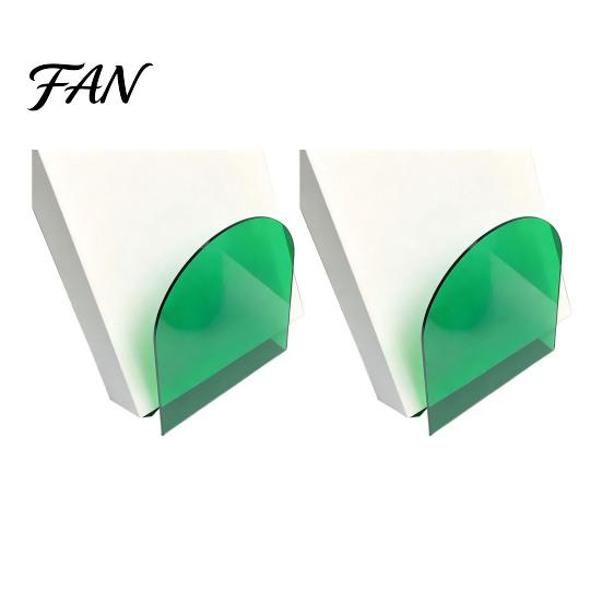 Clear Book Organizer for Office 1 Pair Acrylic Bookends, Ends Holders Shelves, Decorative Arch Modern L Shaped Support Stopper, Bookshelf Bedroom