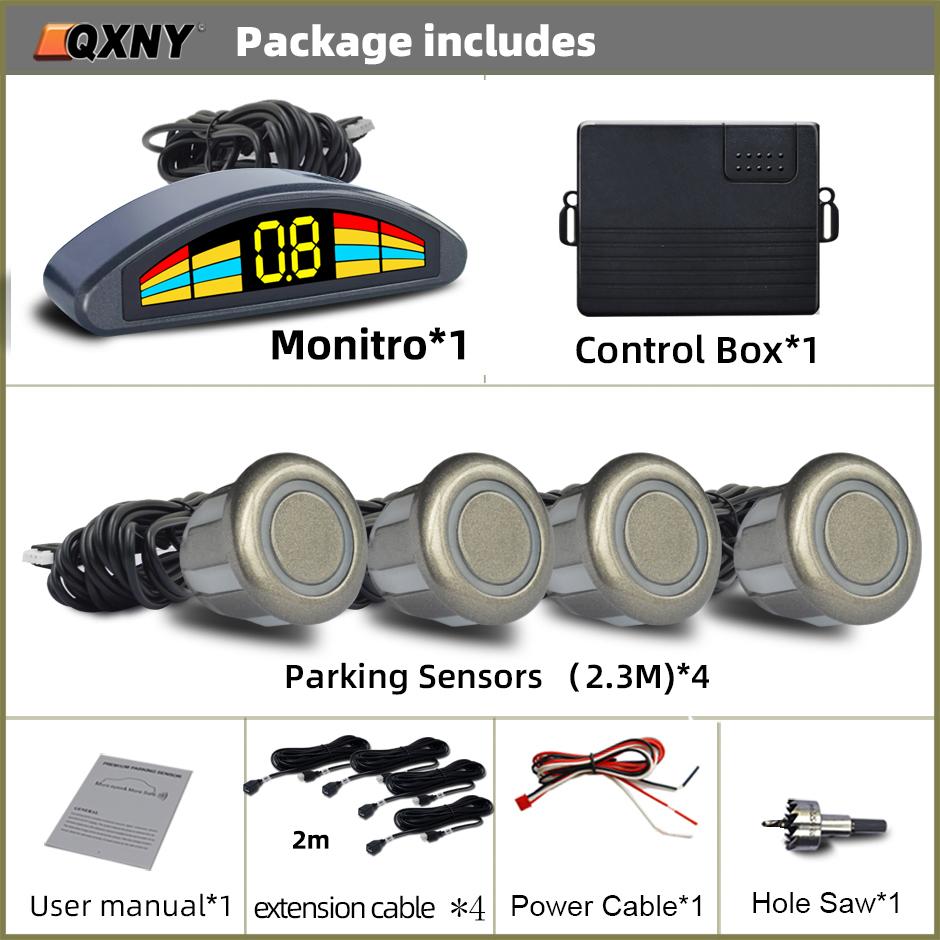 Professional Front Parking Sensor Kit Auto Car Prefix Parktronic Vehicle Assistant System Buzzer Alarm Volume Not Backup Radar