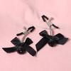 1 Pair Bondage Bowknot Small Bell Nipple Clamps Exotic Accessories Sexy Metal Breast Stimulation Hairball Sex Toys For Women
