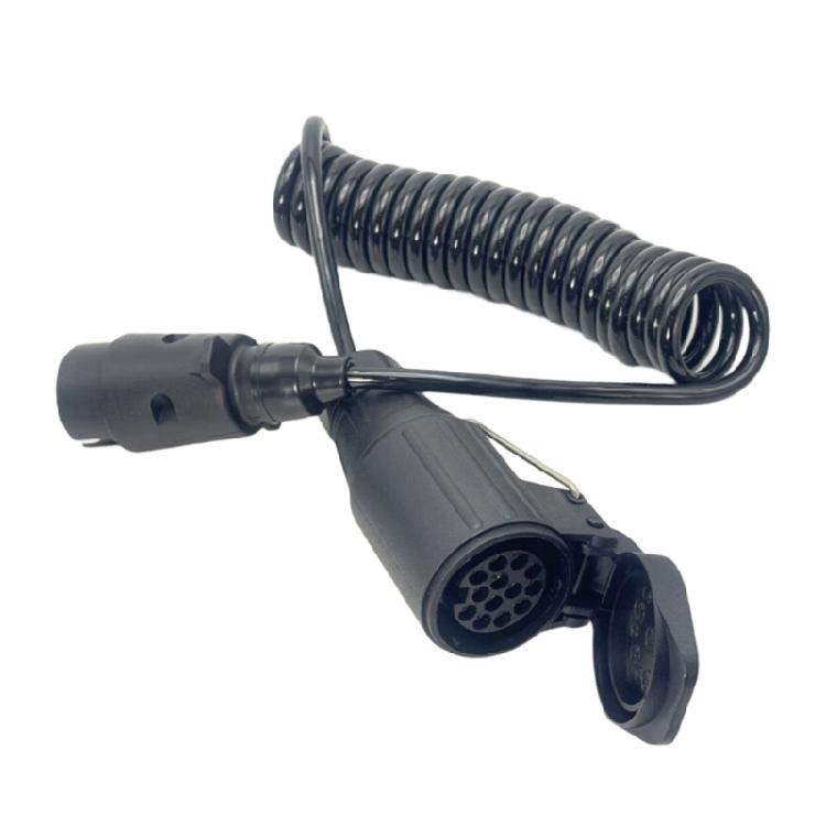 Shockproof Spring Loaded 7 Pin To 13 Pin Towing Harness 12V ABS Construction Trailer RVs Wiring Kit