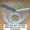 1 Kit Set 4/6/8/10/12/14Way Oxygen Pump Diverter Aquarium Air Valve  Fish Tank Aquarium Aeration