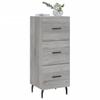 vidaXL Sideboard Grau Sonoma 34,5x34x90 cm Holzwerkstoff