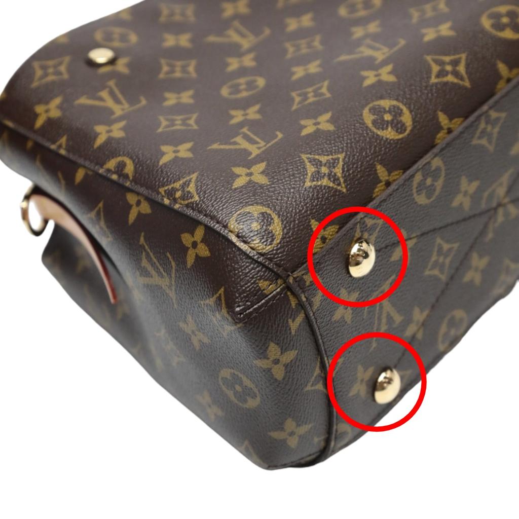 Louis Vuitton Monogram Handbag Shoulder Bag Monogram Canvas Brown Women M41055 Used