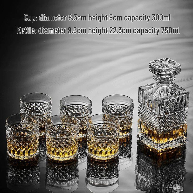 Luxury Crystal Whiskey Decanter Set