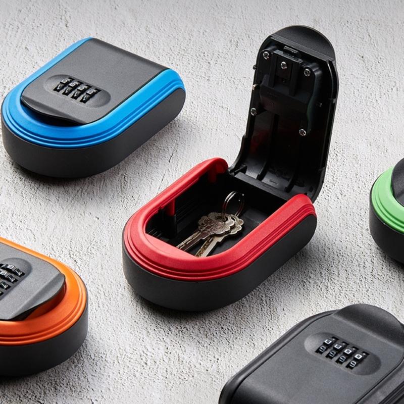Magnetic Key Storage Solution Waterproof Magnetic Key Safe with 4 Digit Code for Home, Garage, and Office Security