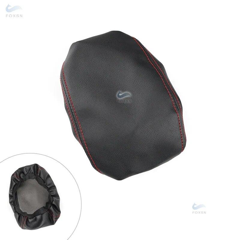 Couverture d'accoudoir central en cuir souple, pour Peugeot 308 2012 2013 2014 2015 2016, couvercle de Console centrale de voiture, couvercle de boîte d'accoudoir, garniture autocollante