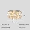 Luxury LED Crystal Ceiling Light: Round & Rectangular Dimmable Pendant for Living Room, Dining Room, Bedroom, Hall.