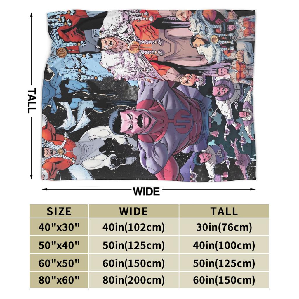 Viltrumite Army Invincible Blanket Quality Warm Throw Blanket Winter Airplane Travel Home Decor Street Trend Bedspread
