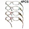 4PCS Women's Presbyopia Reading Glasses Unisex Eyegalsses Stylish Readers for Sight with Diopter Glasses +1.0~4.0