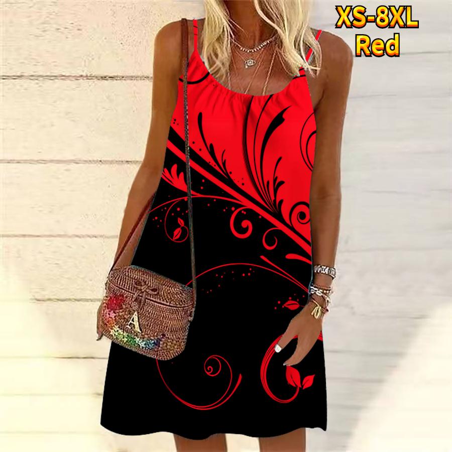 Женское мини-платье с цветочным принтом и травой — фото 6