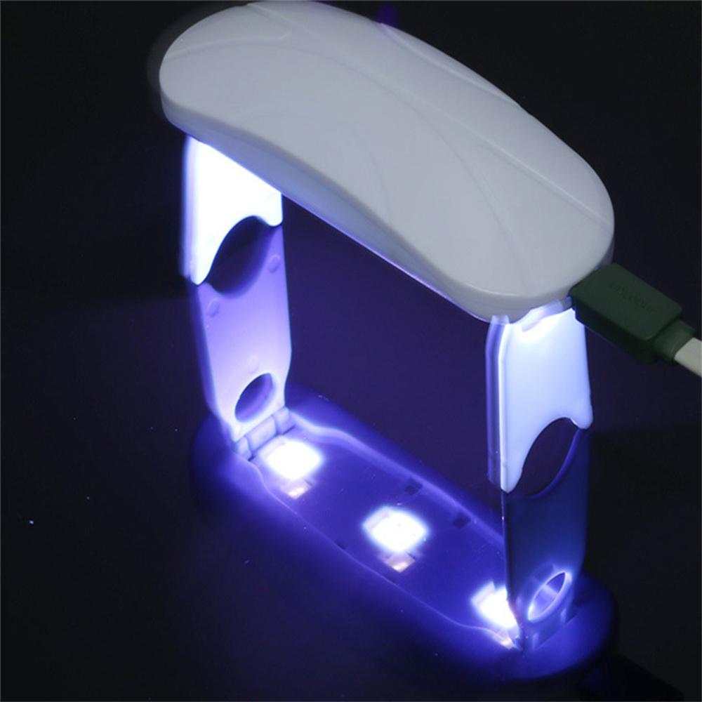 5W Mini Nail Dryer Machine Portable LED UV Manicure Lamp Home Use Nail Lamp For Drying Polish Varnish With USB Cable