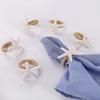 6 Pcs Napkin Rings Starfish Shape Reusable Ocean Theme Weddings Dinners Banquets Nautical Party Decoration Napkin Holders