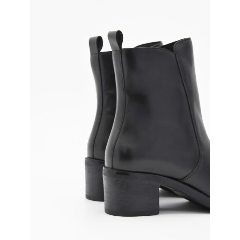 Botín con tacón Purapiel Bro8 color negro 104936