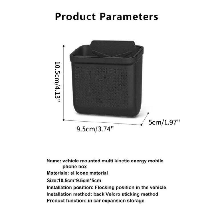 Multifunction Car Phone Pocket Bag Sunglasses Storage Box for