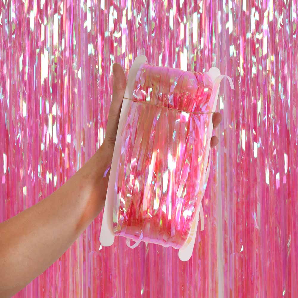 

Радужная занавеска от дождя с яркими прозрачными блестками для детского дня рождения, свадьбы, фото фон, настенная вечерние занавеска, декор розовый