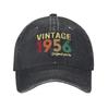 Vintage 1976-1996 Bedrukte Gewassen Katoenen Baseballpet