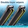 Car Front Wipers Blades For BYD Atto 3 Body Kit 2025 Yuan Plus Accessories -2024 Double-layer Rubber Wipers Car Accessories