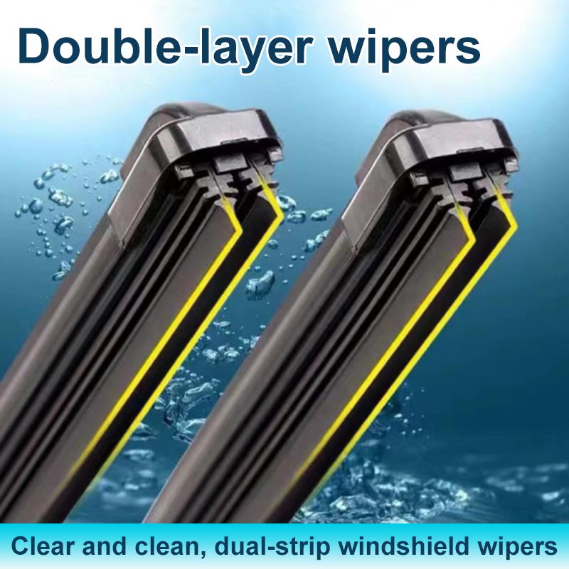Car Front Wipers Blades For BYD Atto 3 Body Kit 2025 Yuan Plus Accessories -2024 Double-layer Rubber Wipers Car Accessories