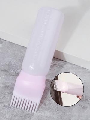 Hair Dye Refillable Bottle Applicator Comb Multicolor Plastic Dispensing Salon Oil Hair Coloring Hairdressing Styling Tool
