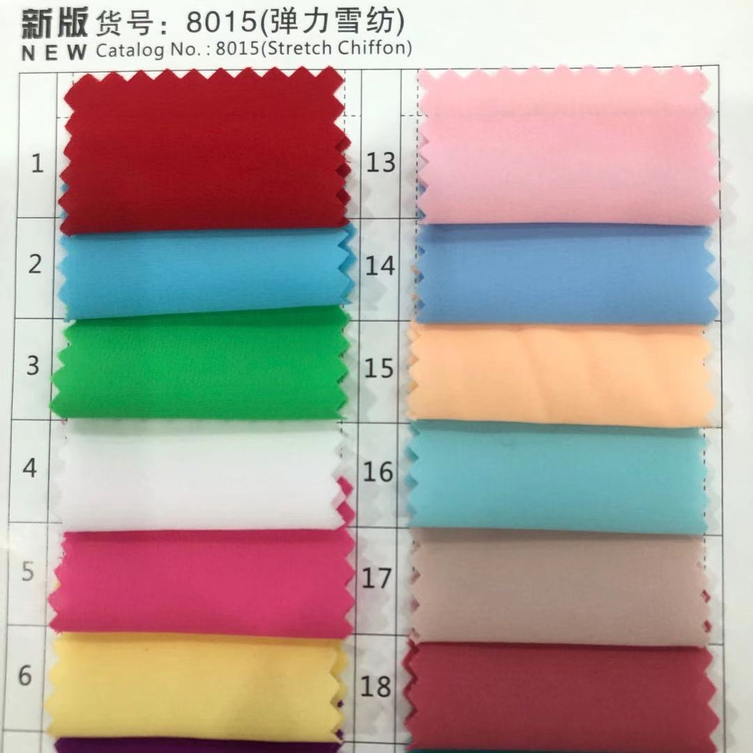 Very Lightweight Spring and Summer Stretch Chiffon Fabric