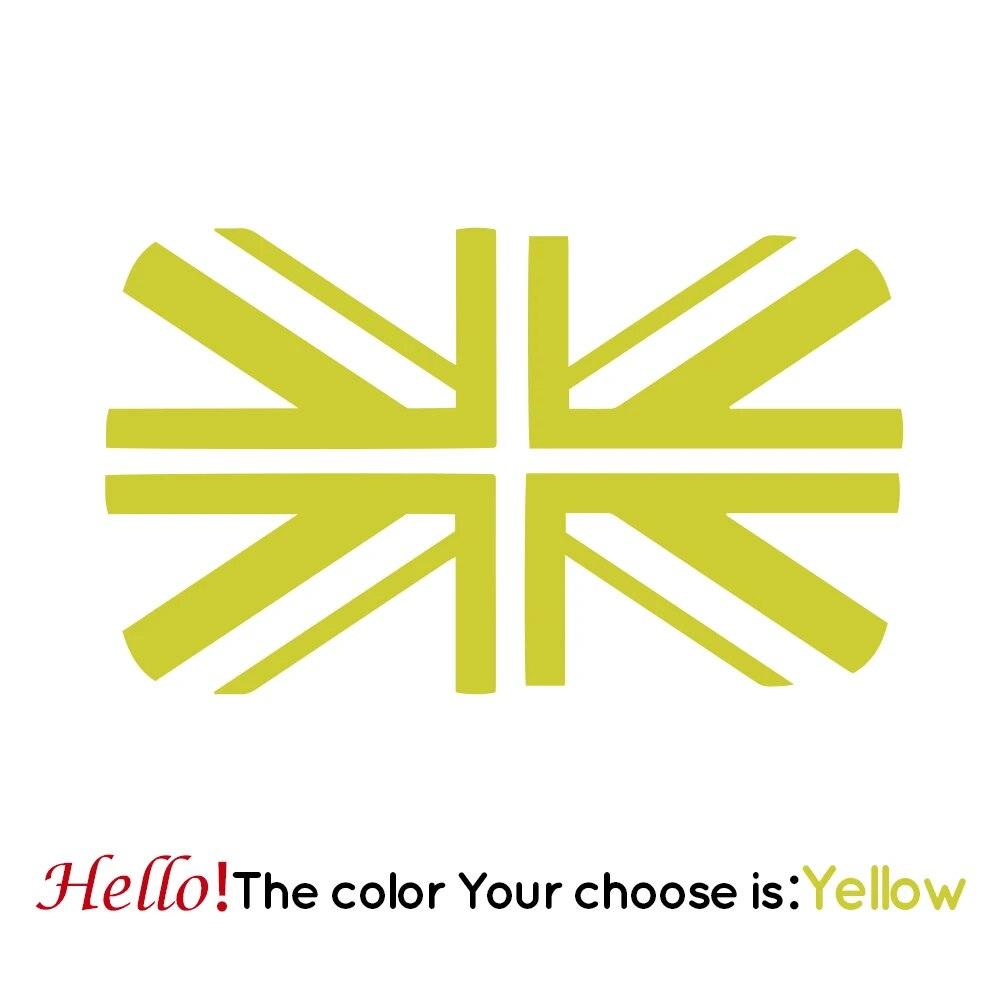 

Наклейки на люк автомобиля, виниловая пленка на окно крыши, солнцезащитная наклейка для MINI Cooper JCW One F54 F55 F56 F60 R53 R55, автонаклейка 76cmX123cm жёлтый