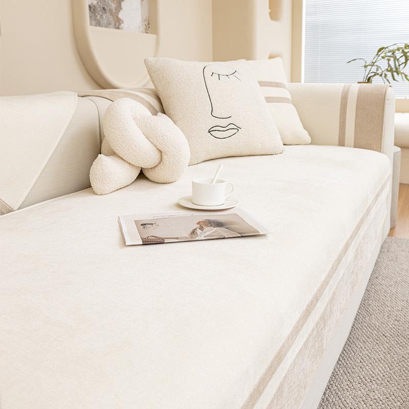 Chenille Sofa Cushion, All-season Universal Non Slip Leather Sofa Cover Cloth Towel, New Sofa Seat Cushion, Sofa Cushion