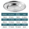Round Kitchen Bar Tableware Cake And Fruit Snack Salad Plate Kitchen Accessories Stainless Steel Plate Camping Picnic Plate