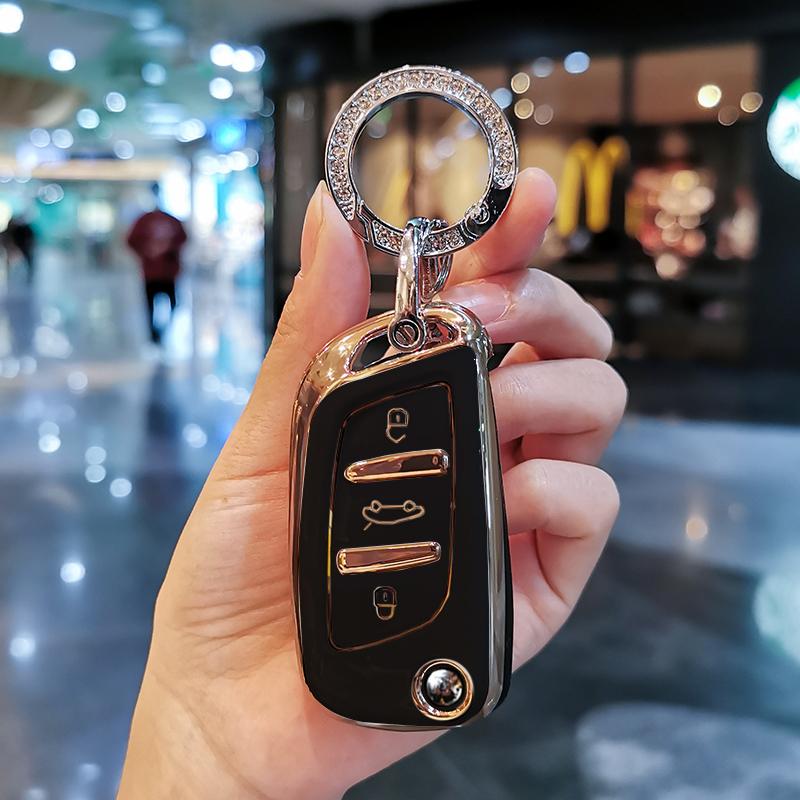 New TPU Car Remote Key Case Cover Protect Shell Bag For Peugeot 3008 308 408 407 5008 For Citroen C1 C2 C3 C4 C5 DS3 DS4 DS5 DS6