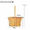 Pastoral Hand-Woven Rattan Willow Flower Basket Souvenir