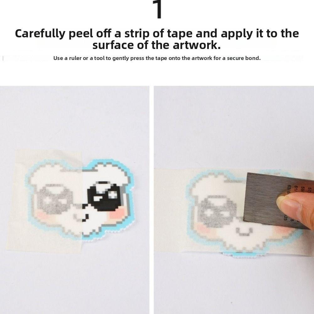 Handmade Perler Beads Masking Tape DIY Accessories No Residue Perler Beadsheat-resistant Paper No Shifting Perler Bead Tool