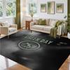 Green Day Design Crystal Velvet Rug Soft Decorative Mat for Bedroom Entrance
