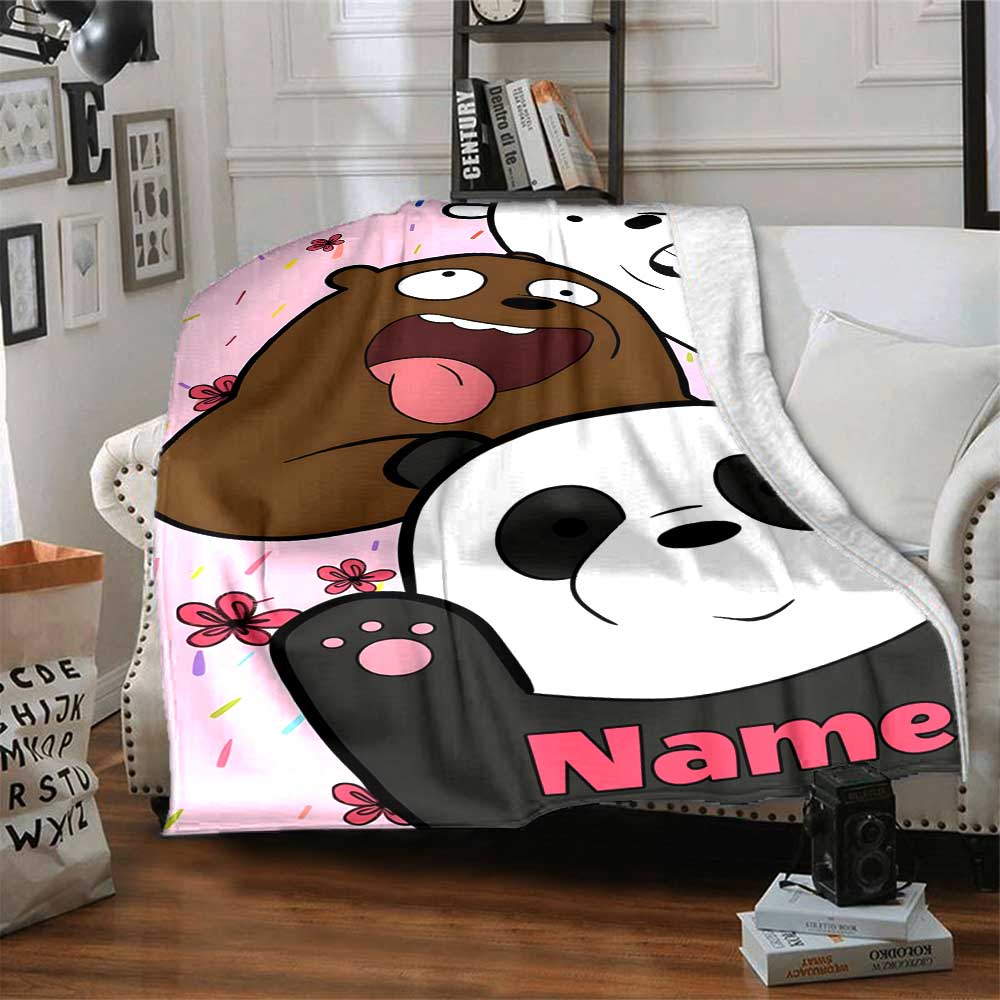 Warner Bros. Works (14) Customize Text Blanket Multi-purpose Personalized Blanket Durable Comfort Great for Chair Bedding Sofa Living Room
