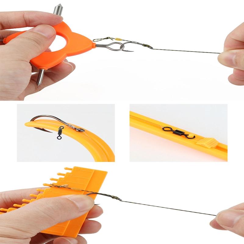 Fishing Bait Puller Hook Sharpener Tackle Carp Fishing Quick Knot Chod Rig Tool
