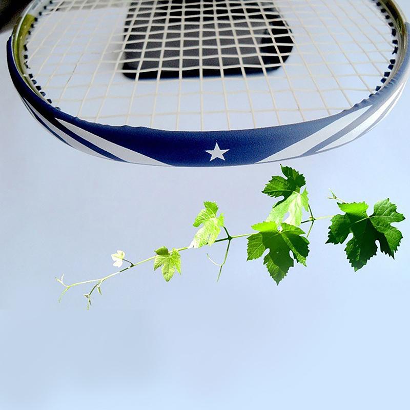 Autocolant de protecție pentru rachetă de badminton cu bandă anti-coliziune cu cadru complet, sârmă de protecție a capului rachetei