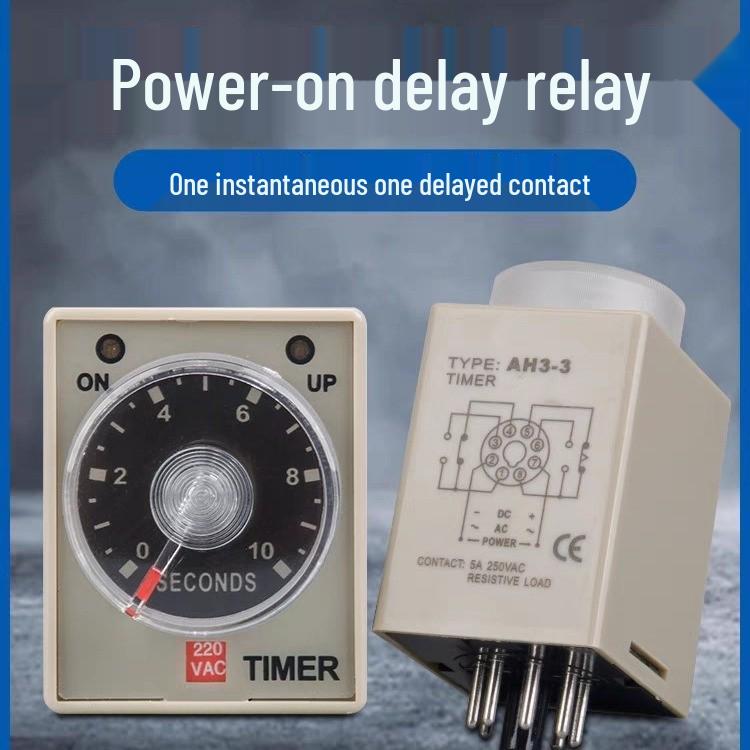 

CKC Timer Time Relay Power-on Delay Switch (Pointer Type, AH3-2/AH3-3) Leave Message for Time