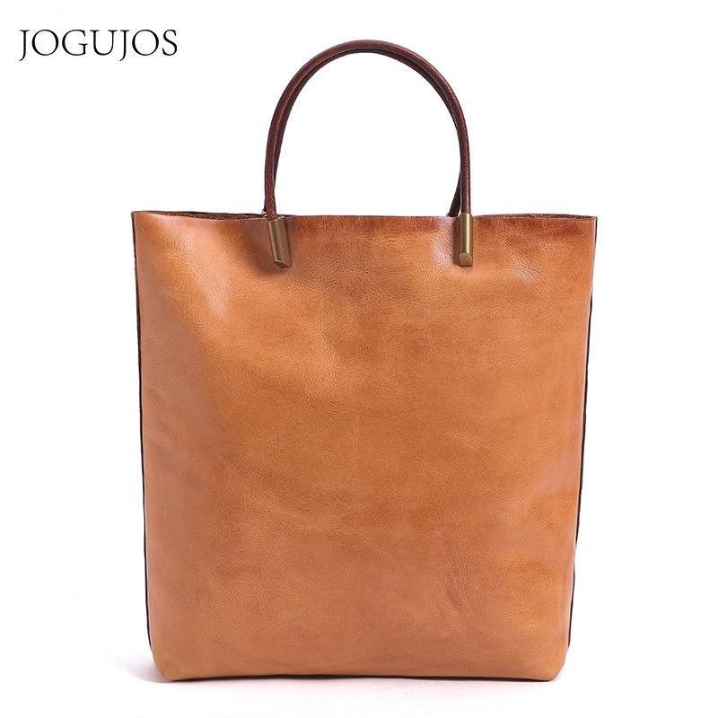 JOGUJOS new leather bag large capacity women's messenger bag tote bag casual versatile women's bag handbag