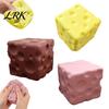 Office Desk Accessories Mini Cheese Cube Squeeze Toy, Anxiety Relief Block Sensory Energy Release Tools Slow Rebound Fake Pinch Toy for Focus