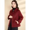 Kabeier Women's Elegant Wool Blend Double-Faced Coat