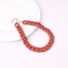 Statement Matte Colorful Chunky Acrylic Chain Necklace For Women Boho Resin Wide Chain Collar Choker Necklaces Pendant Jewelry