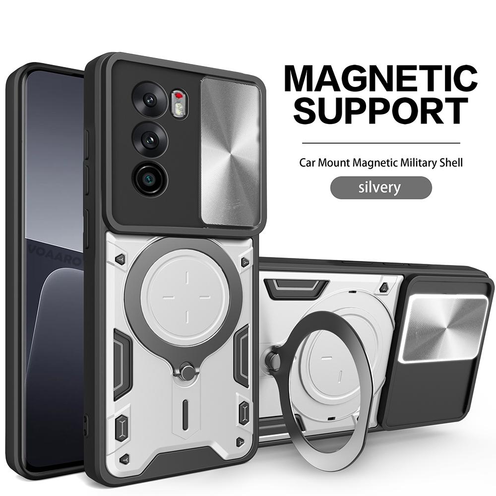 

Rotate Camera Lens Armor Funda for Tecno Camon 40 4G Global Case for Tecno Camon 40 Pro 5G Case Magnetic Ring Stand Holder Cover Camon 40 Pro 5G серебряный