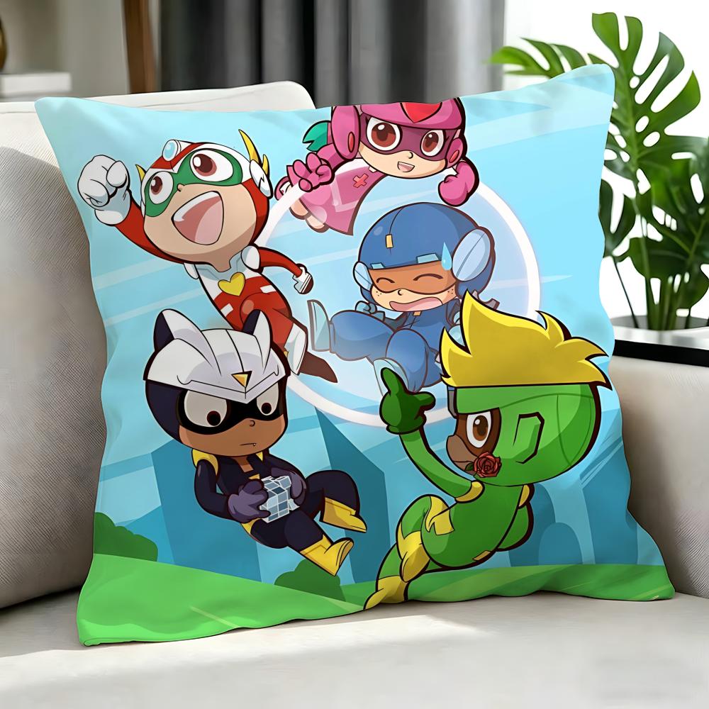 Cartoon HHappy Heroes Cushion Cover Cushion Cover Set Pcs X X X Pillowcase Decorative Sofa Home Decor