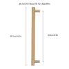 Cabinet Door Handle 224MM Hole Pitch Lther Brass Light Luxury Cupboard Bar Pull Handle for Home Wardrobe Drawer